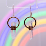 Tibetan Quartz Point Earrings