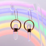 Tibetan Quartz Point Earrings