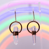 Tibetan Quartz Point Earrings