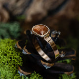 Faceted Sunstone Ring