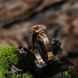 Faceted Sunstone Ring