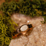 Natural Opal Oval Ring