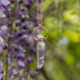 Tibetan Quartz Point Necklace