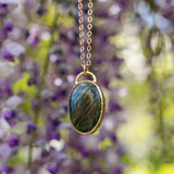 Labradorite Oval Necklace