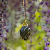 Labradorite Oval Necklace