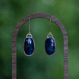 Rose Cut Sapphire Earrings