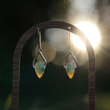 Rose Cut Chrysoprase Earrings