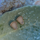 Quartz Druzy Post Earrings