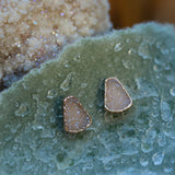 Quartz Druzy Post Earrings