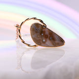 Ocean Jasper Twisted Round Top Necklace