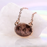 Round Secret Garden Quartz Necklace