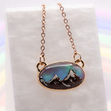 Aurora Opal Mountain Necklace