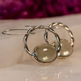 Prasiolite Oval Earrings