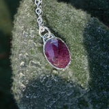 Rose Cut Ruby Necklace