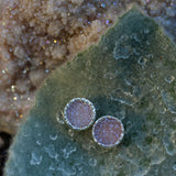 Quartz Druzy Post Earrings