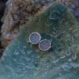 Quartz Druzy Post Earrings