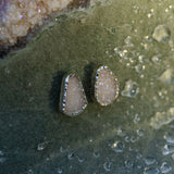 Quartz Druzy Post Earrings