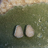 Quartz Druzy Post Earrings
