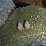 Quartz Druzy Post Earrings