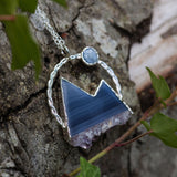 Large Amethyst Stalactite Mountain Necklace