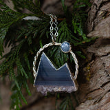 Large Amethyst Stalactite Mountain Necklace