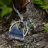 Large Amethyst Stalactite Mountain Necklace