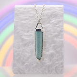 Amazonite Faceted Point Necklace