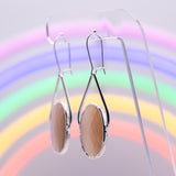 Rose Cut Natural Moonstone Earrings