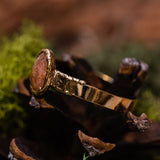 Faceted Sunstone Ring