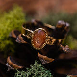 Faceted Sunstone Ring