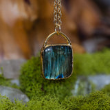 Labradorite Rectangle Necklace