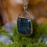 Labradorite Rectangle Necklace