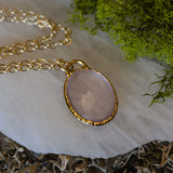 Rose Quartz Faceted Necklace