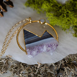 Amethyst Stalactite Large Mountain Necklace