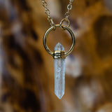 Tibetan Quartz Point Necklace