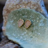 Quartz Druzy Post Earrings