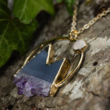 Amethyst Stalactite Large Mountain Necklace