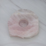 Rose Quartz Tea Light Candle Holder