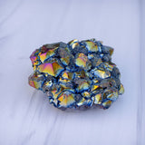 Titanium Aura Quartz Cluster