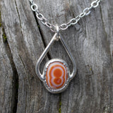 Silver Carnelian Necklace