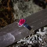 Faceted Garnet Ring