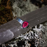 Faceted Garnet Ring