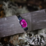 Faceted Garnet Ring