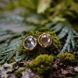 Swarovski Crystal Clear Round Post Earrings