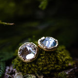 Swarovski Crystal Clear Round Post Earrings