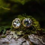 Swarovski Crystal Clear Round Post Earrings