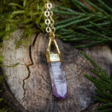 Vera Cruz Amethyst Point Triangle Top Necklace
