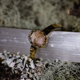 Faceted African Sunstone Ring