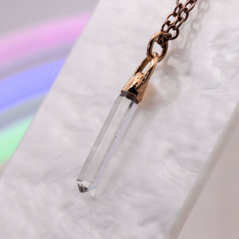 Tibetan Quartz Point Necklace