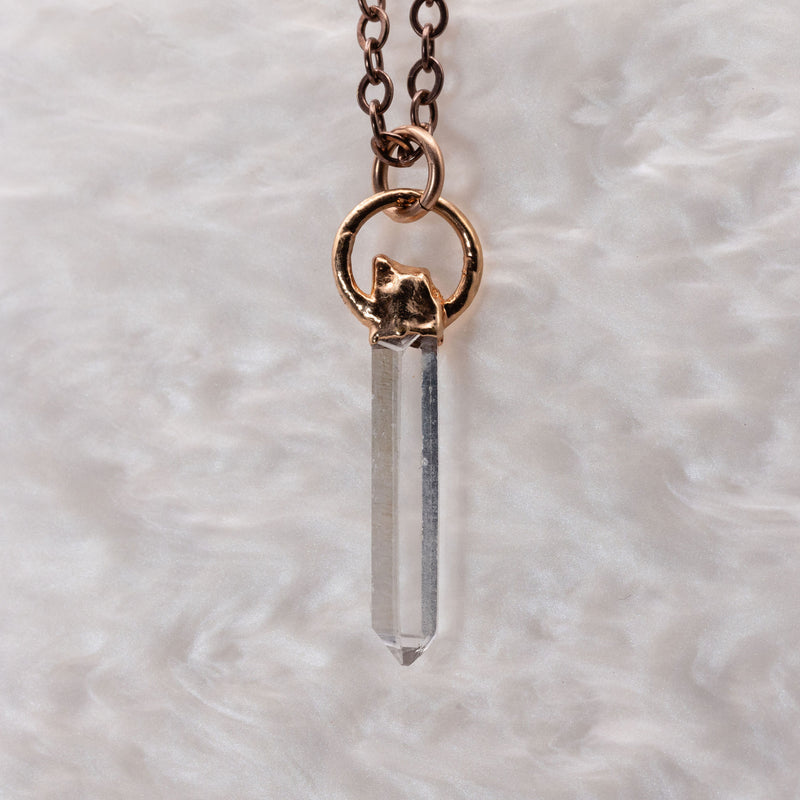 Tibetan Quartz Point Necklace